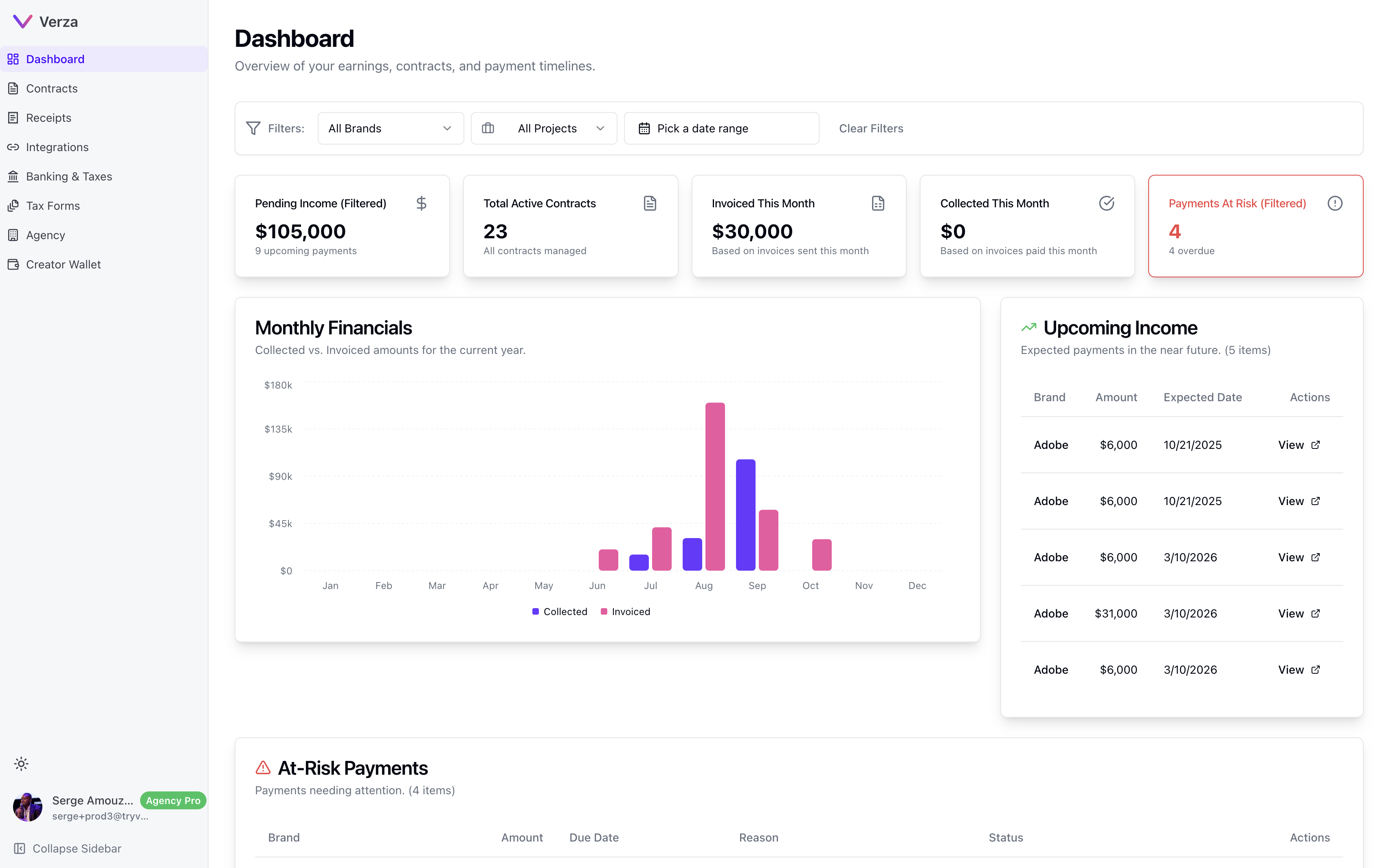 Verza Product Screenshot